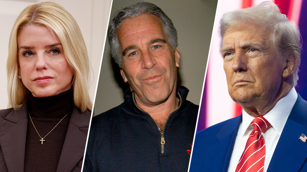 Bondi, Epstein, Trump s lijeva na desno