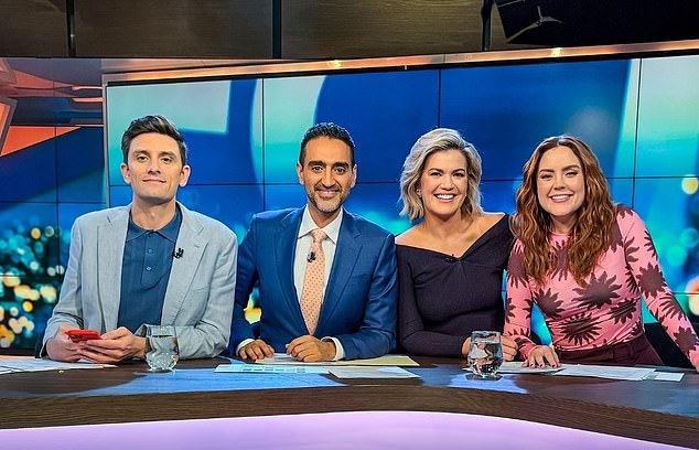 Projekt je službeno postavljen nakon 16 godina prošlog tjedna, a posljednju epizodu emitirao je 27. lipnja. Na slici L to R: Sam Taunton, Waleed Aly, Sarah Harris i Georgie Tunny