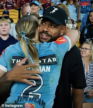 Chapman je prikazan u jednom od njihovih posljednjih javnih nastupa zajedno, zagrlivši Tabuai-Fidow na stranu 1. svibnja nakon što je pomogao NSW-u Threash Queensland u državi Origin