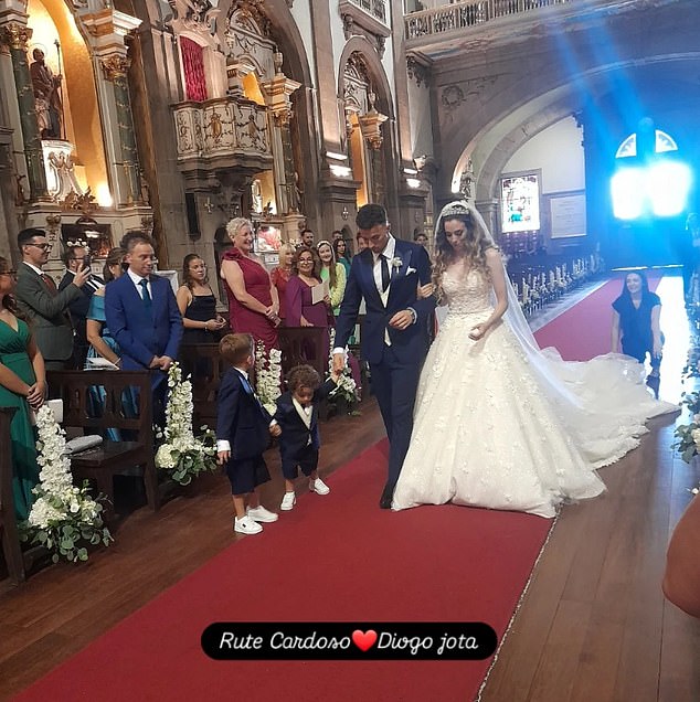 Jota described himself as the luckiest man in the world in an interview released yesterday after the couple walked down the aisle in Portugal