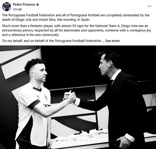 Pedro Proenca, portugalski šef FA podijelio je svoja razmišljanja o 'izvanrednoj osobi'