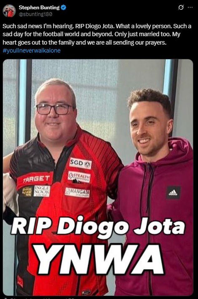 Darts zvijezda i ogroman liverpoolov obožavatelj Stephen Bunting opisao ga je kao 'ljupku osobu'