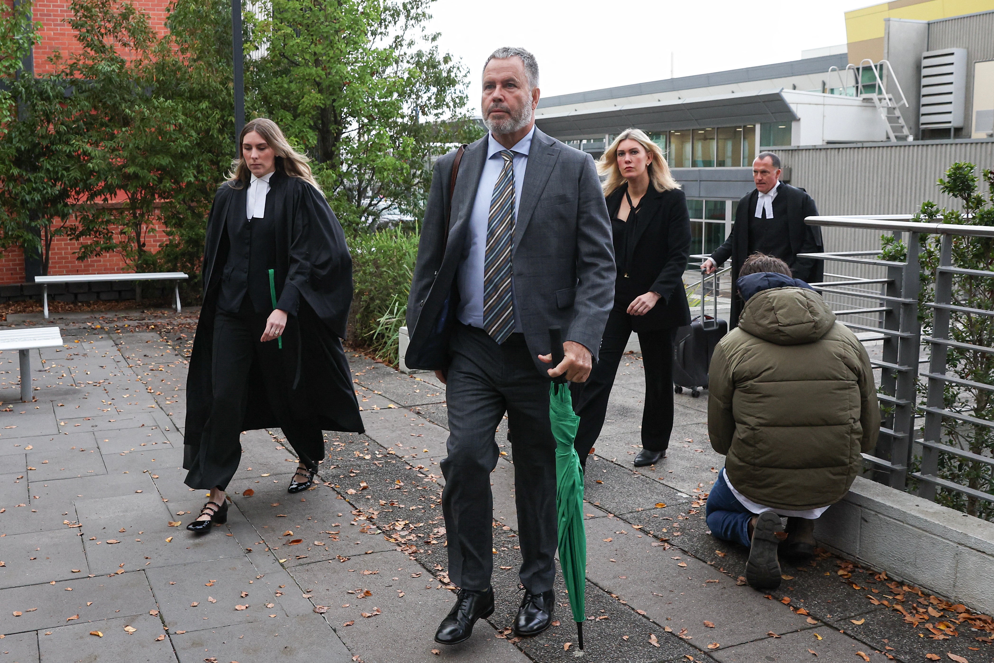 Članovi Pattersonovog pravnog tima, s lijeve strane: Barrister Sophie Stafford, odvjetnik Bill Doogue, odvjetnik Ophelia Holloway i Barrister Colin Mandy SC