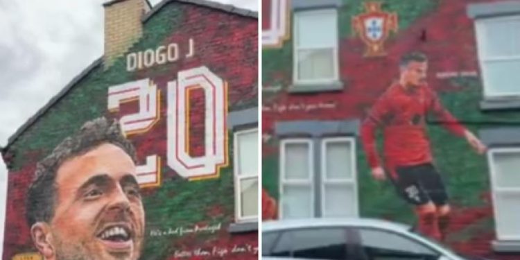 Anfield još uvijek slavi Diogo Jota: Novi freski sa svojim bratom