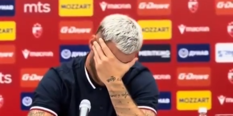 Arnautović plače na konferenciji: "Do mihajlovića promisi da bih došao do crvene zvijezde"