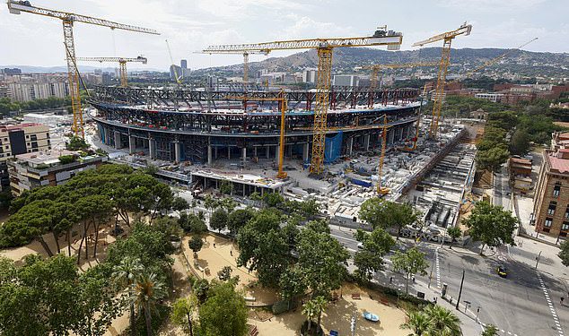 Barcelona ‘bi mogla biti prisiljena gurnuti Spotify Nou Camp povratak peti put’ – dok se Blaugrana znoji preko ključnog zahtjeva projekta 1,3 milijarde funti