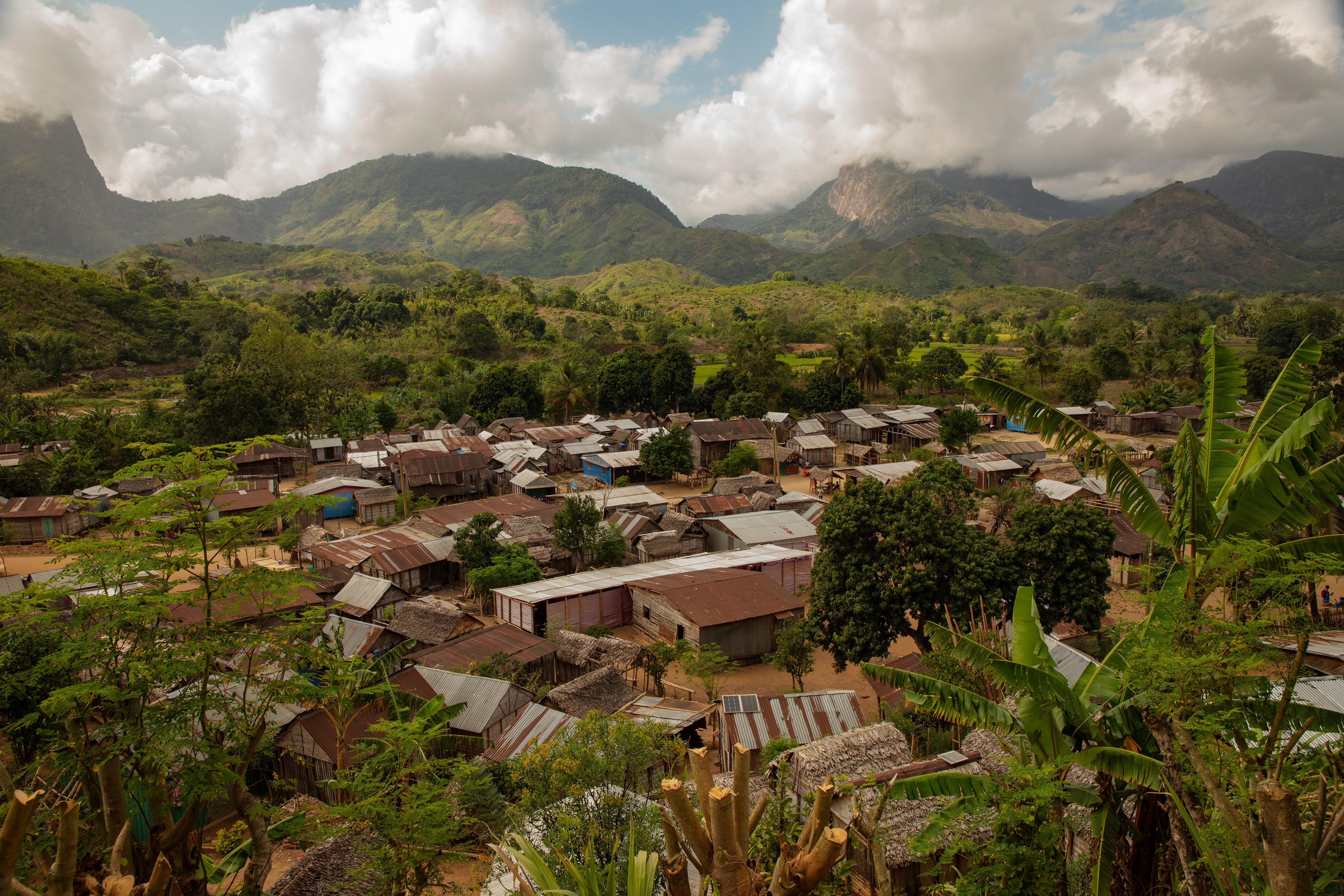 A view of Andrahanjo village in Madagascar’s vanilla-growing SAVA region