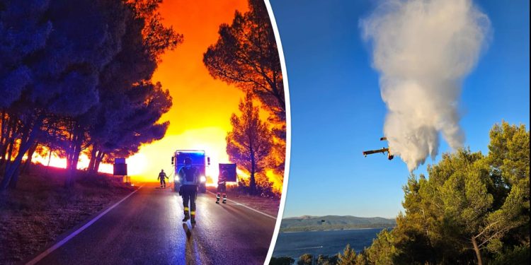DRAMA NA BRAČU Noćas evakuirani hotel i kamp: “Svi su premješteni na plažu Zlatni rat”