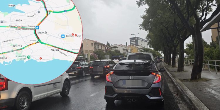 Danas je posebno ludilo na splitskim cestama: Ne sjedajte u auto ako ne morate, čak ni na kratke relacije