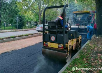 FOTO Zbog asfaltiranja raskrižja kod hotela Ero – privremene promjene u prometu od 14. do 16. srpnja