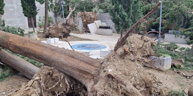 Fotografije koje potresaju: Ovako izgleda omiljeno vjersko mjesto u Splitu dan nakon nezapamćene oluje!