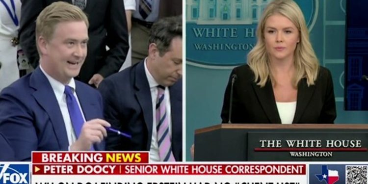 Fox News ‘Peter Doocy Corners Karoline Leavitt na slomljenom Epstein’ Popisu klijenta Pam Bondi ‘Obećanje’ Obećanje