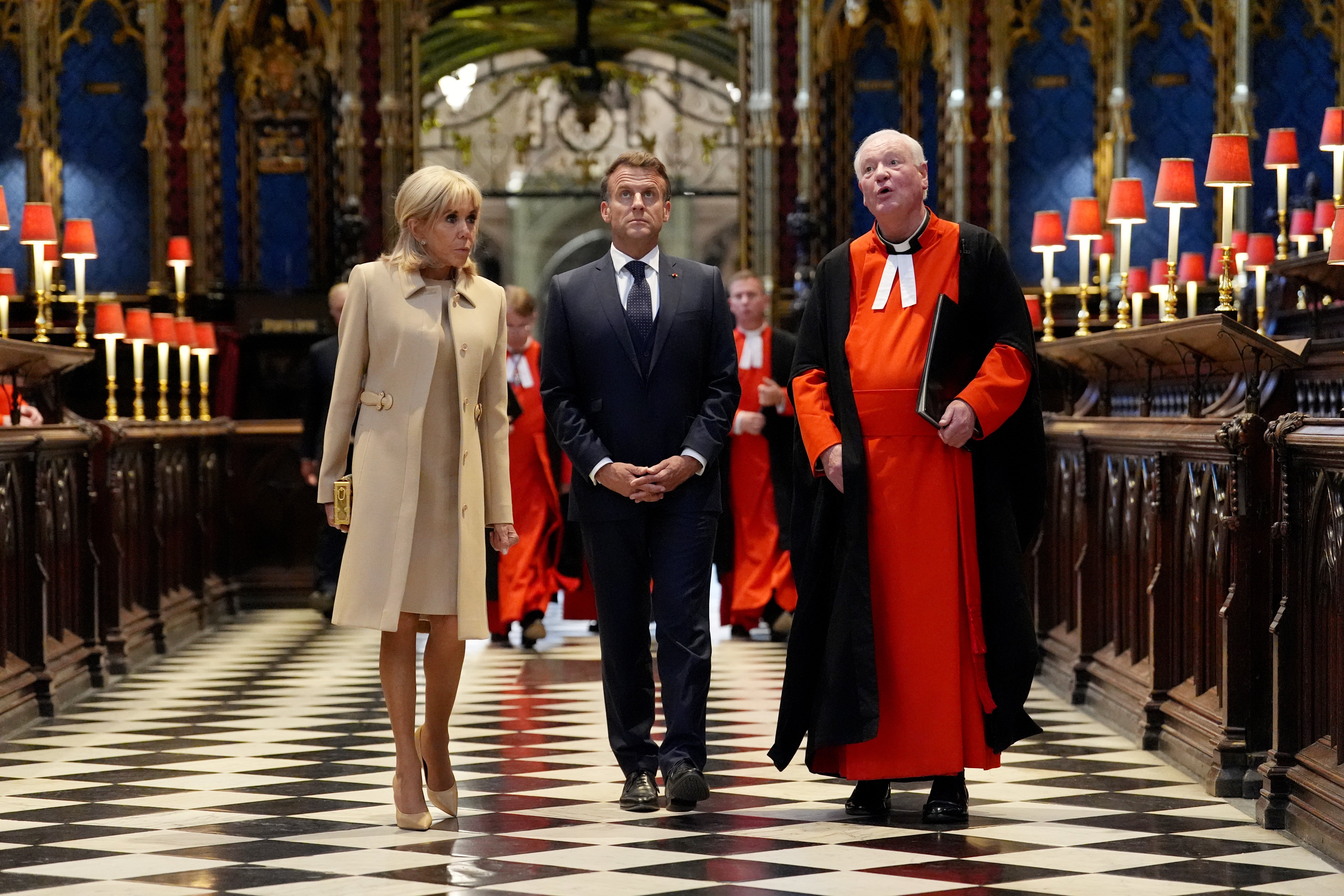 Francuski predsjednik i njegova supruga Brigitte, obilazak opatije Westminster