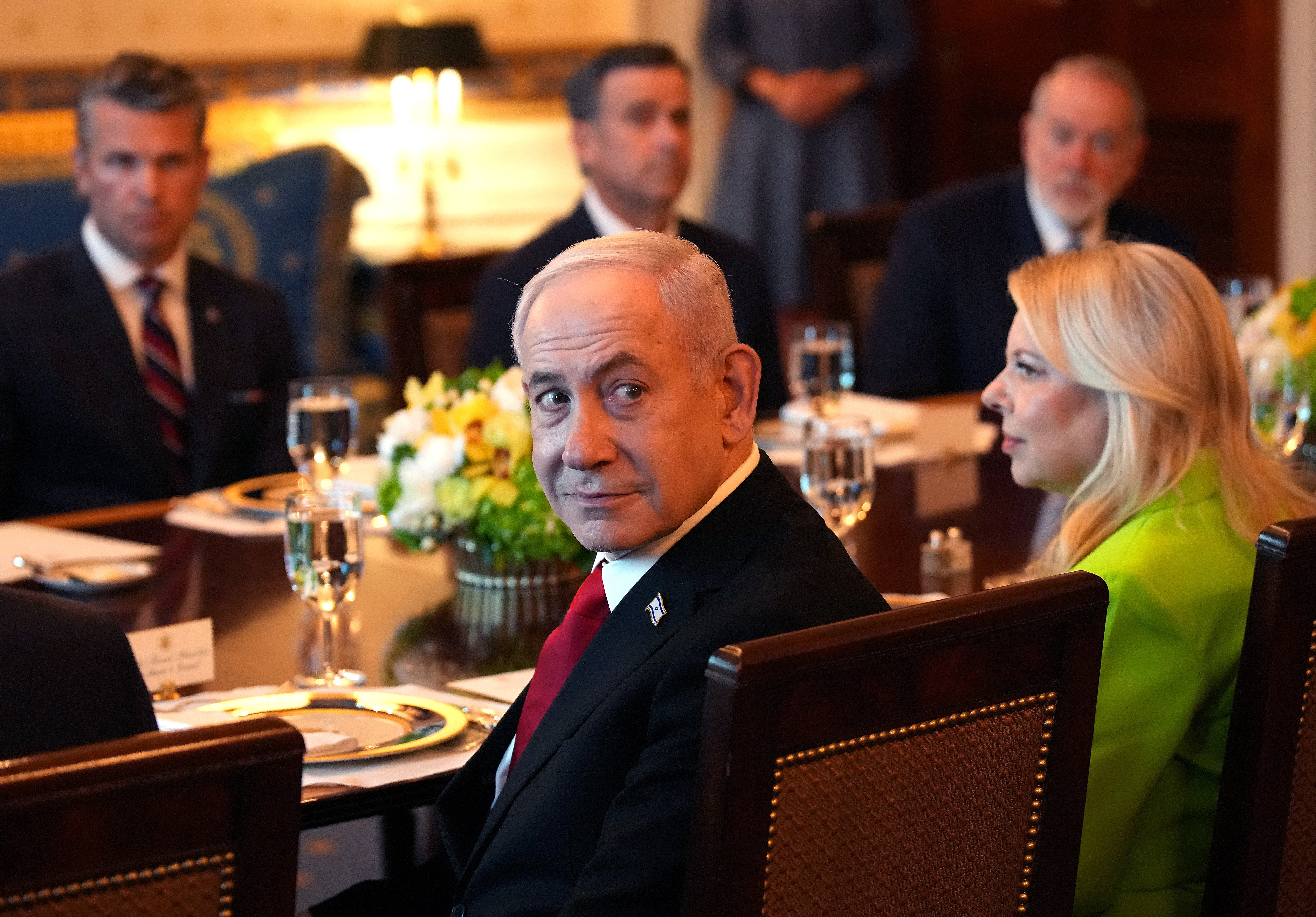 Benjamin Netanyahu, prikazan na večeri s predsjednikom Trumpom ranije ovog mjeseca, rekao je da Starmerovi zahtjevi neće biti ispunjeni