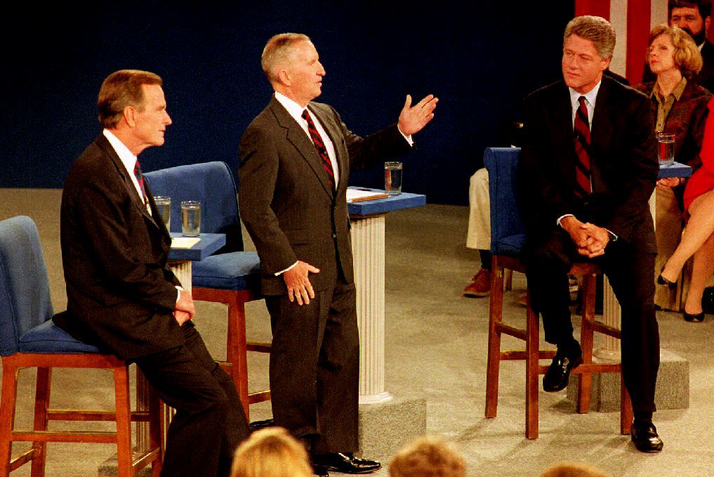 Ross Perot prikupio je oko 19 posto glasova popularnog 1992. godine, kandidirajući se kao neovisni kandidat za predsjednika