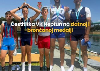 Gradonačelnik čestitao VK Neptun osvajanje zlatne i brončane medalje: “Bravo za još jedan vaš veliki uspjeh, za naše Neptunaše!”