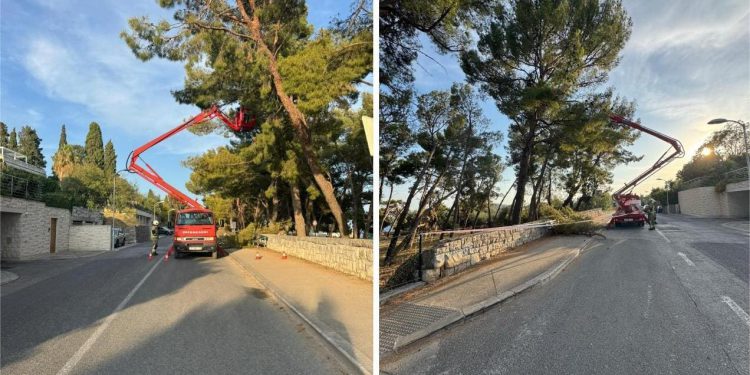 I nedjeljom se radi: Sanacija šteta nakon nevremena u Splitu ne prestaje