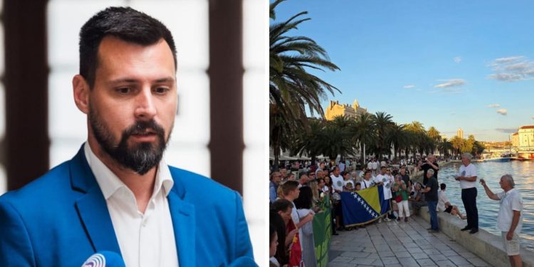 Ivošević bio na splitskom mimohodu za Srebrenicu: “Što je sve ljudski rod spreman napraviti kad mu mržnja pomrači um”