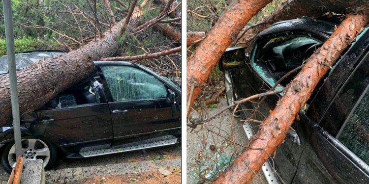 Javio nam se Slovenac kojemu je uništeno auto u Splitu: “Čekam na policiji da naprave uviđaj”