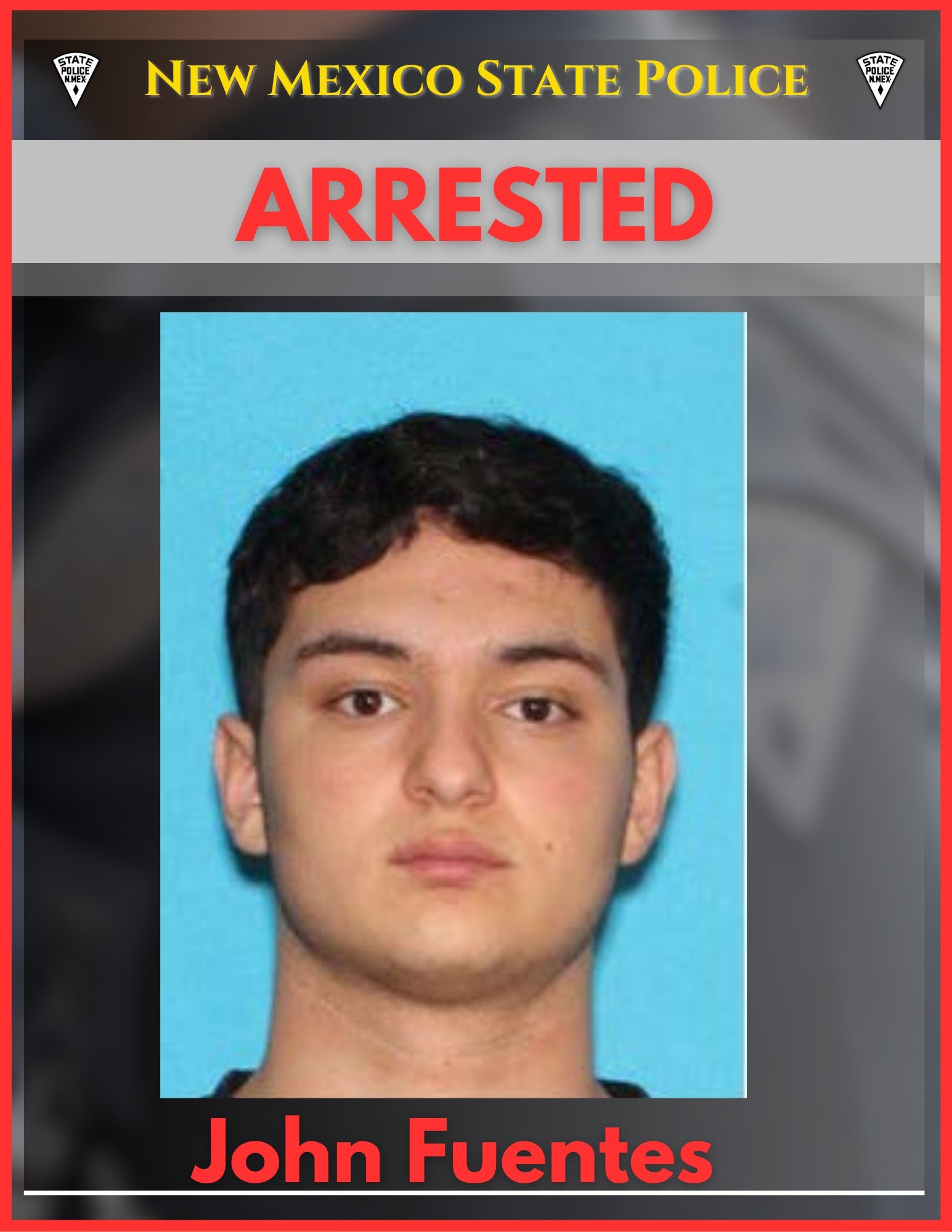 John Fuentes, 18, uhićen je pod optužbom za ubojstvo prvog stupnja u vezi s ubojstvom 14-godišnjaka na kampusu Albuquerque u New Mexico-u