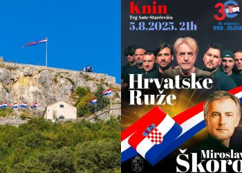Knin se sprema za povijesnu noć: Dolazi Škoro, stižu Hrvatske ruže, emocije na vrhuncu!
