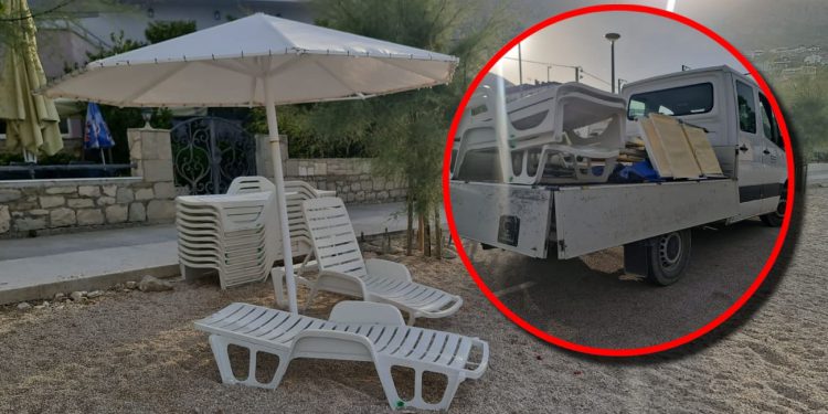 Komunalni redari rade u smjenama i vikendom – sa plaža uklonili ostavljene ležaljke, suncobrane i ručnike