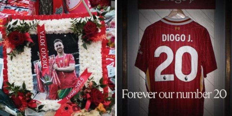 Liverpool, povučena majica Diogo Jota: Sjećanje na klub je jezivo