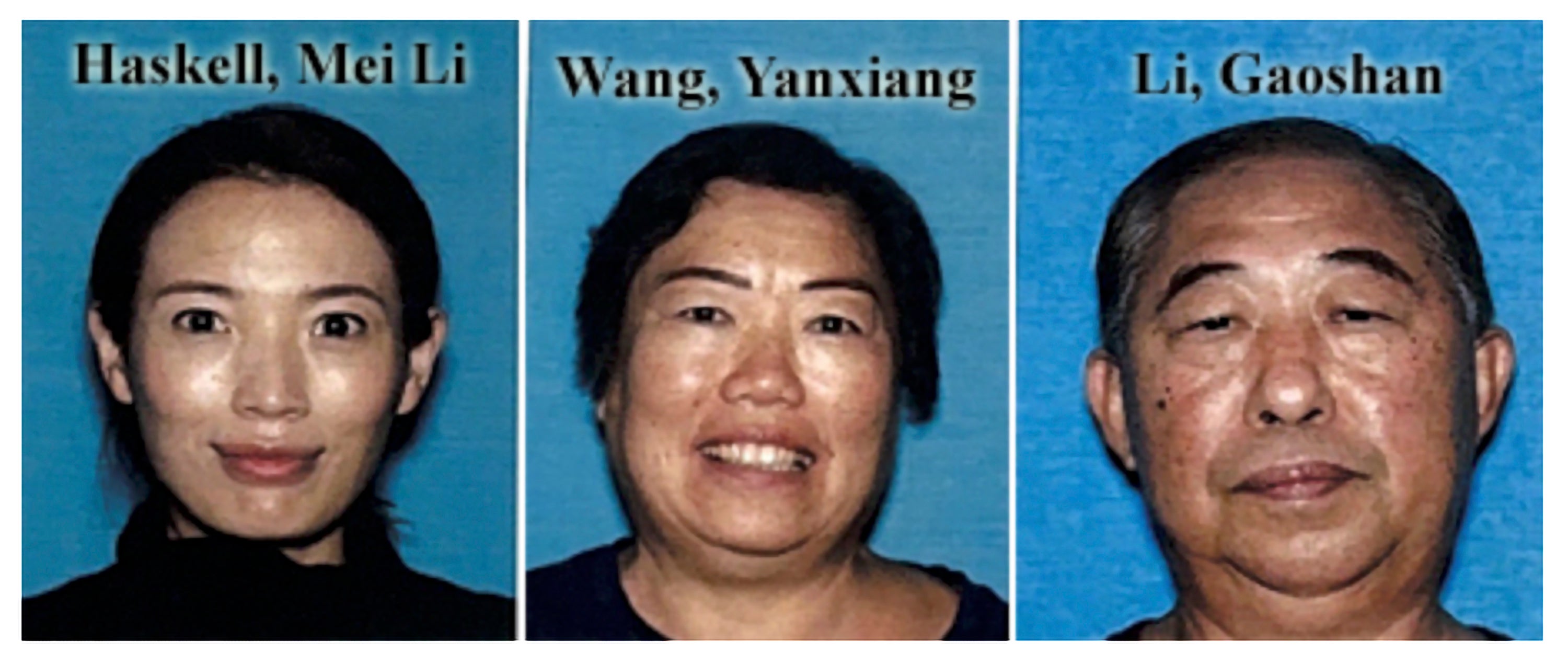 Haskell je optužen u groznim ubojstvima svoje supruge, 37-godišnje Mei Li Haskell, i njezinih roditelja, Gaoshan Li, 72, i Yanxiang Wang (64), u njihovoj kući u Tarzani u Kaliforniji, u studenom 2023.