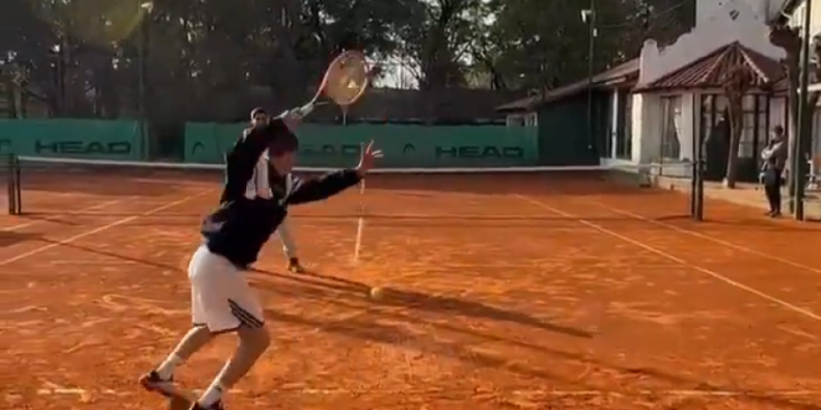 Mastantuono, kakav talent tenisa: to trenira s Chorijom