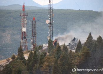 Minirano područje otežava borbu s požarom iznad Mostara