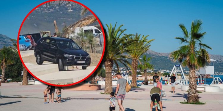 “NE SMITE TU PARKIRAT” Očito se na Žnjanu traži mjesto za parking više, evo što se netko ‘dosjetio’