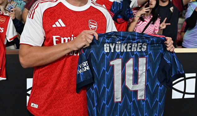 Otkriveno: Viktor Gyokeres razbija rekord prodaje Arsenal košulje samo nekoliko dana nakon što je dovršio potez od 70 milijuna funti – dok on preuzima ikonični br.
