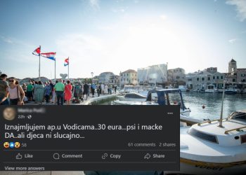 Ovakav oglas za apartman još niste vidjeli: ‘Iznajmljujem apartman u Vodicama. Psi i mačke DA, djeca ni slučajno’