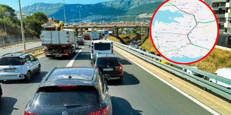 POLA GRADA U CRVENO Prometni kolaps na izlazu iz Splita, vozači na rubu živaca: “Morao sam promijeniti planove zbog gužve”