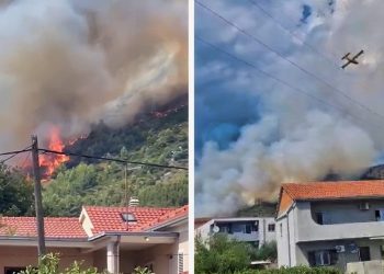 Požar se širi iznad Kašel Sućurca, stigao kanader: “Čula se eksplozija”