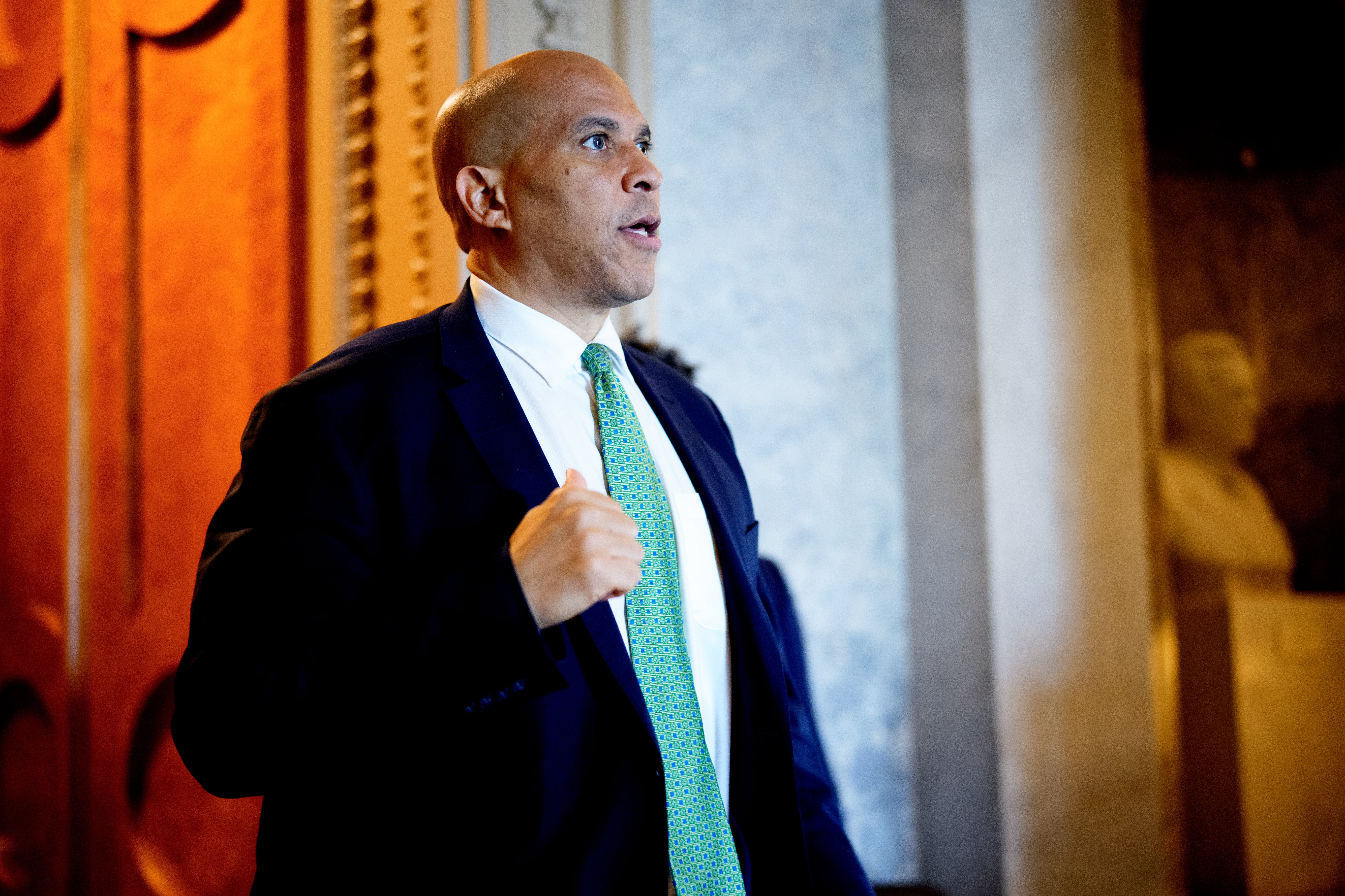 New Jersey Senators Cory Booker and Andy Kim blasted Bondi’s move, calling it ‘another blatant attempt to intimidate anyone that doesn’t agree with them and undermine judicial independence’