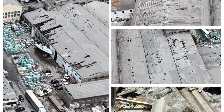 STRAHOVITE SCENE IZ VRANJICA Azbest opasan po život nevrijeme razbacalo doslovno posvuda u gradiću i okolnoj prirodi!