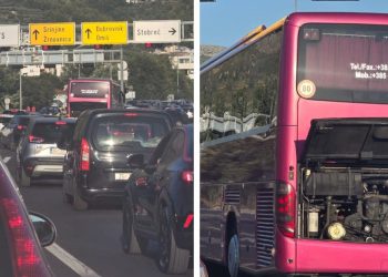 SVE SE CRVENI! Prometna nesreća i pokvareni bus izazvali potpuni prometni kaos od Sirobuje prema Omišu