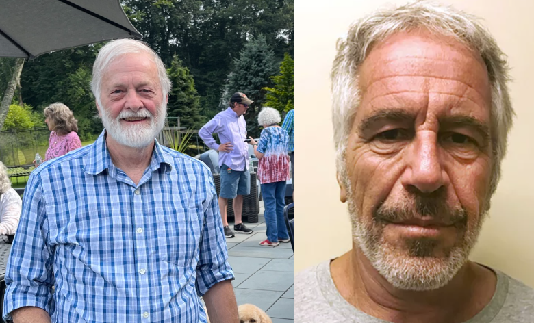 Geoffrey Epstein, lijevo, kandidat je gradonačelnika u Framinghamu, Massachusetts, koji želi povećati financiranje škole i korištenje solarne energije od strane grada. Jeffrey Epstein, u redu, sramotni je financijer u New Yorku i trgovci seksualnim prometom djeteta koji je umro u zatvoru samoubojstvom 2019. godine. Neki komentatori na društvenim medijima zbunili su to dvoje, ali kandidat za gradonačelnika - koji ide Geoff - rekao je da nitko lokalno ne čini tu pogrešku.