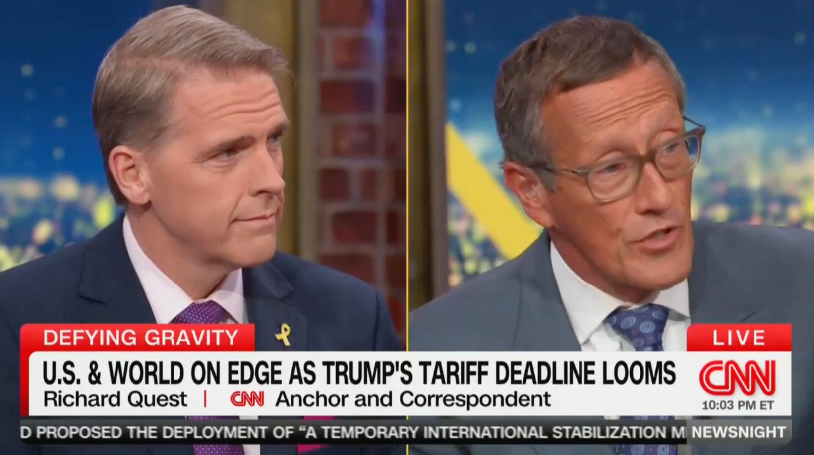 Scott Jennings (lijevo) i Richard Quest tvrdili su se o učincima Trumpovih tarifa na CNN
