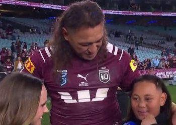 Sin Footy Star -a topi srca dok daje stanju podrijetla svoj najslađi trenutak na live TV -u