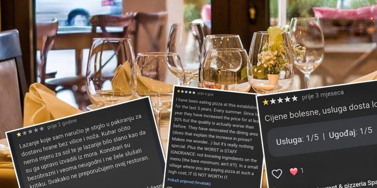 Skandal u Dalmaciji. Ugostitelji žestoko vrijeđaju goste zbog negativnih recenzija: “Da ovdje jedeš moraš štedjeti cijelu godinu”