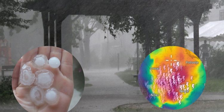 Slobodna Dalmacija – FOTO Snažno grmljavinsko nevrijeme stiglo nadomak Splita! Sve redom pomela tuča veličine oraha; dolazi velika promjena