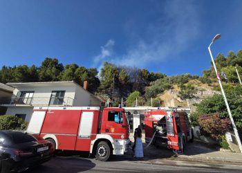 Slobodna Dalmacija – Lokaliziran požar u Podstrani; vatra je u blizini kuća i vila za odmor; vatrogascima stigla i pomoć iz zraka