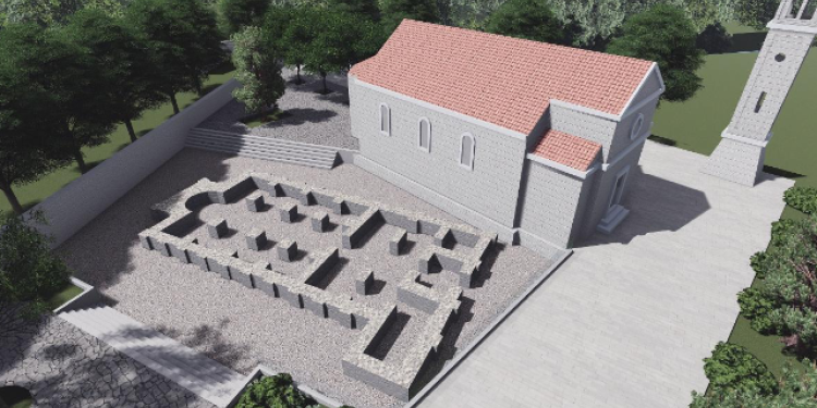 Slobodna Dalmacija – Na Gospinu otoku iskopat će se i prezentirati mauzolej naših kraljeva s crkvama kraljice Jelene i dvorom Trpimirovića