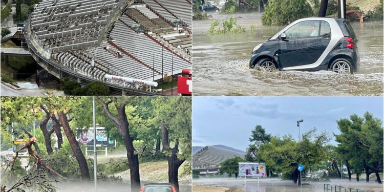 Slobodna Dalmacija – Nezapamćen potop i na Poljudu, oštećen i krov stadiona