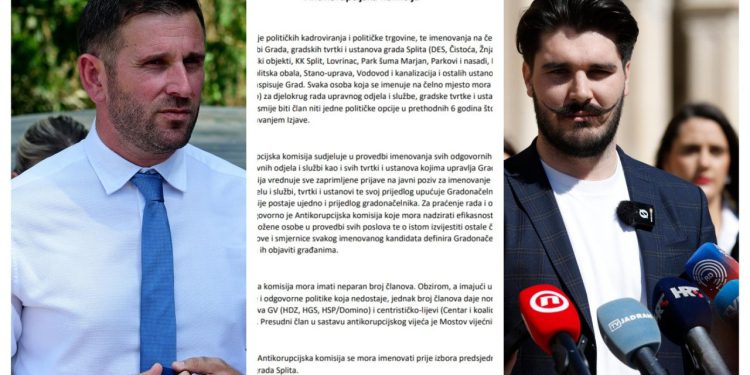 Slobodna Dalmacija – Ovo je razlog zbog čega je puklo između MOST-a i HDZ-a u Splitu, pogledajte koji im je dokument presudio…