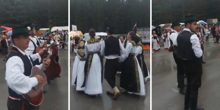 Slobodna Dalmacija – VIDEO Ma, bravo ekipa! Slavonci zaplesali kolo usred pljuska u Zagori; ni kiša nije spriječila veliku pučku feštu