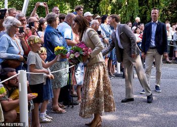 Šokantni trenutak Kraljica Marija se boli od boli i započinje šepati prije nego što je požuri u zatvorenom prostoru – rezanje kratkog službenog izgleda u Danskoj