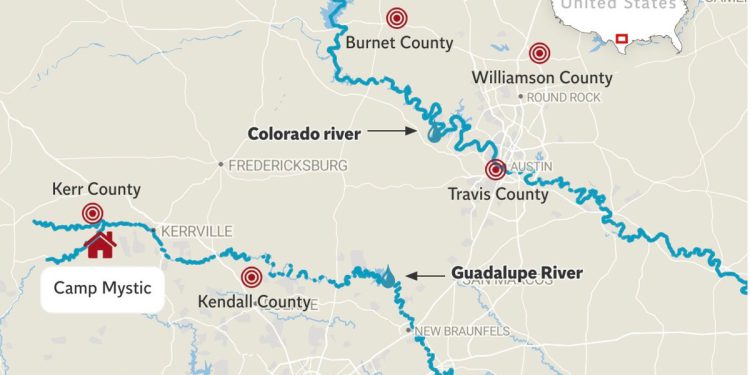Teksaška poplava mapirana: Evo pogođenih područja kako se povećava broj smrtnih slučajeva